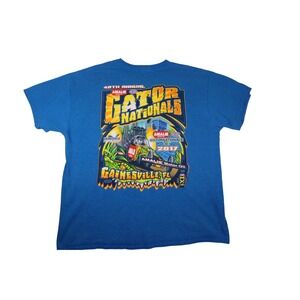 NHRA 2017 Gatornationals 48th Annual Gainesville FL Racing T-Shirt Blue Large